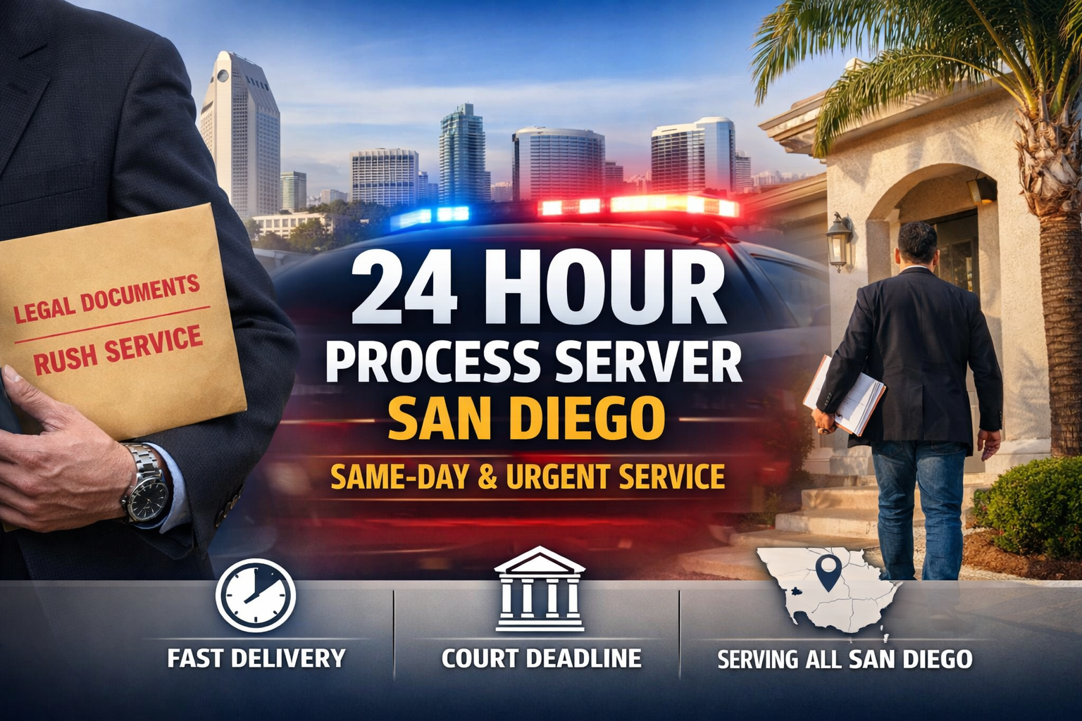 24 hour process server San Diego