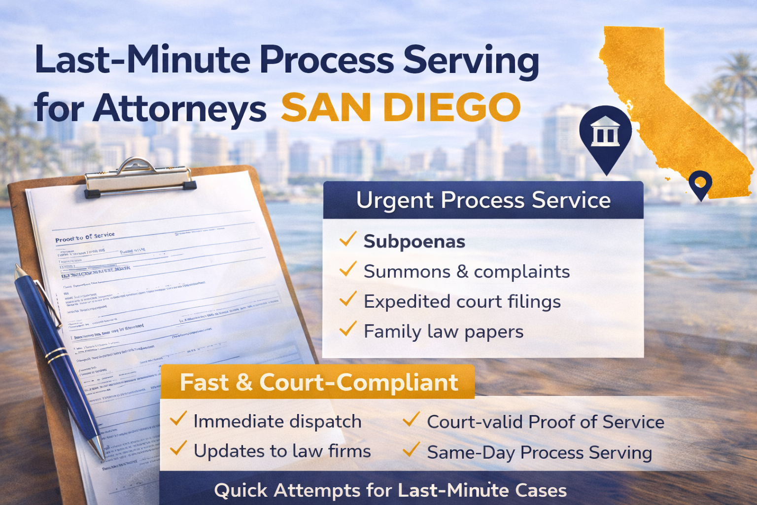 last-minute process serving san diego