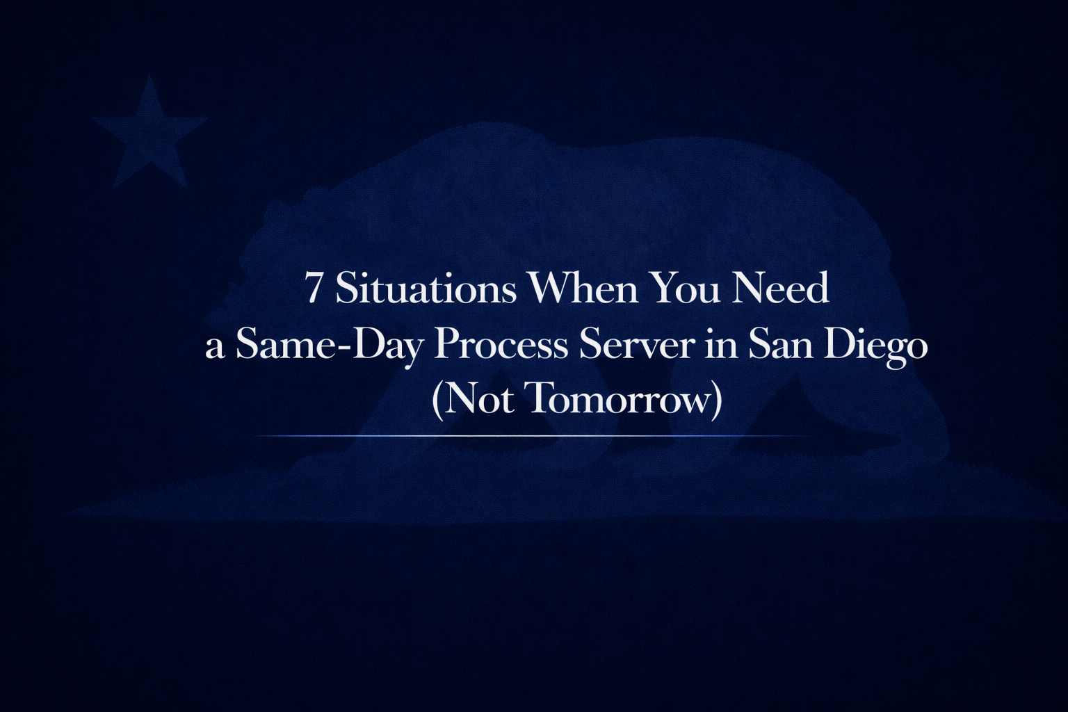 same day process server San Diego