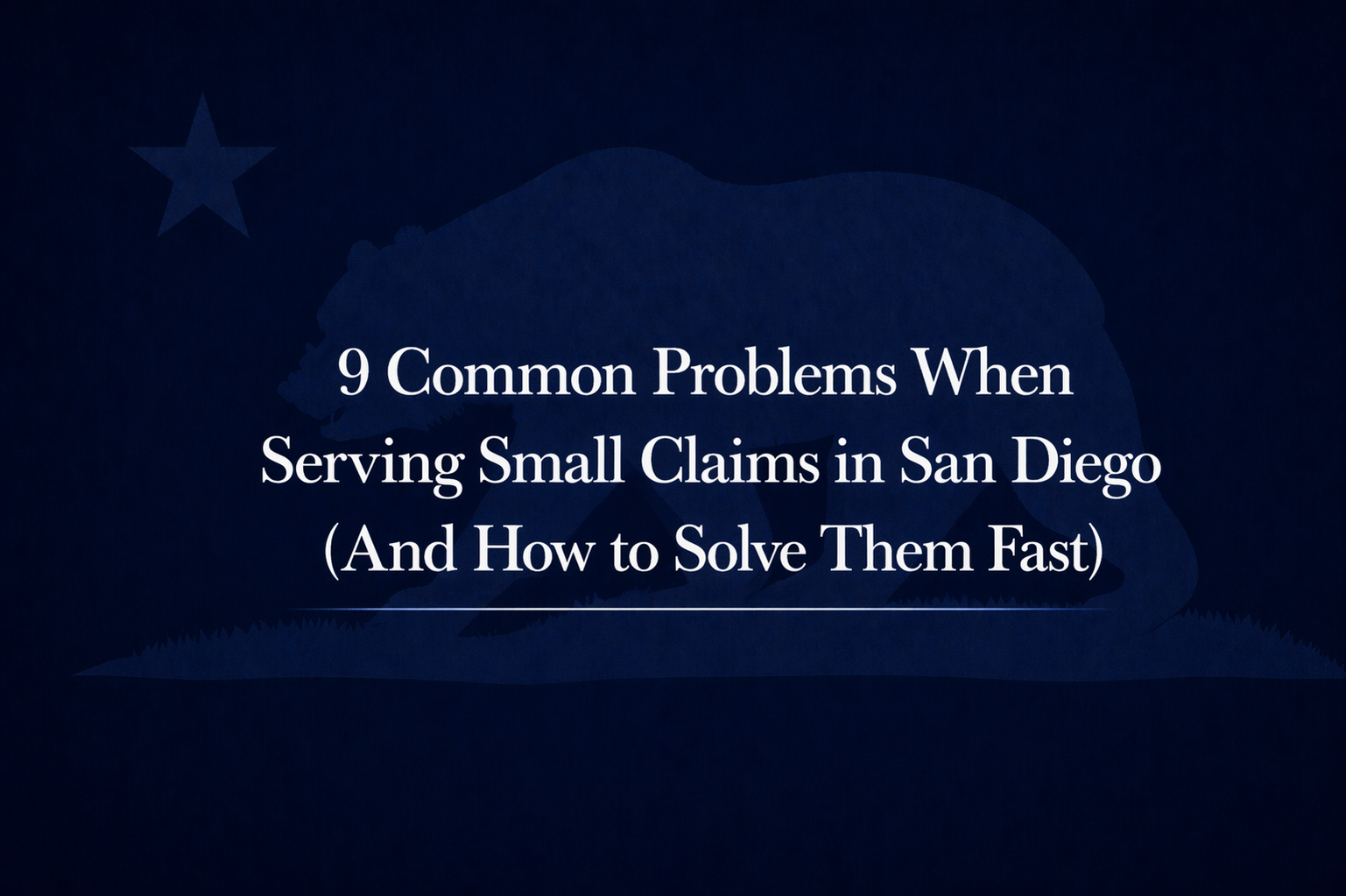 small claims service San Diego