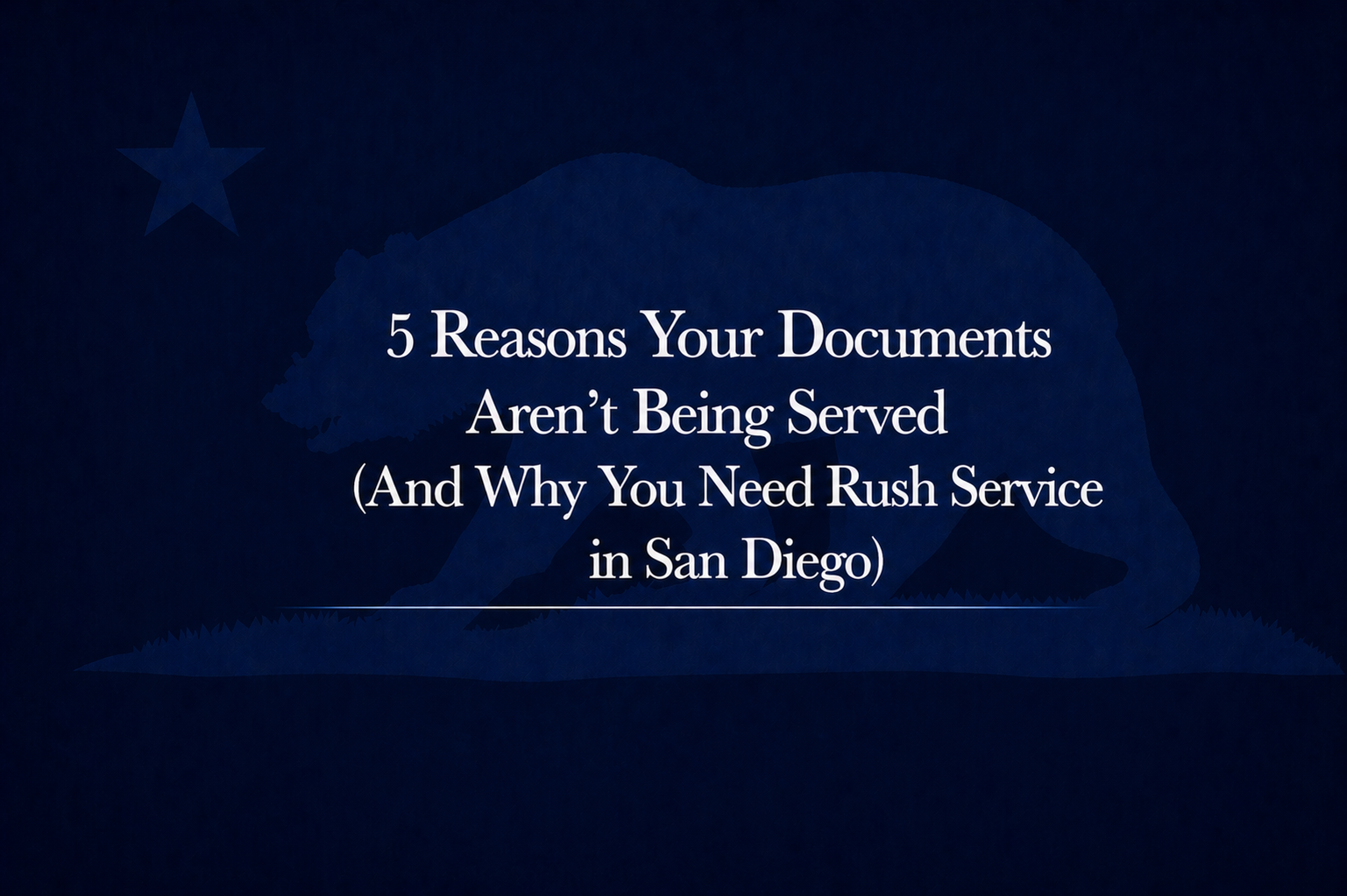 rush process server San Diego