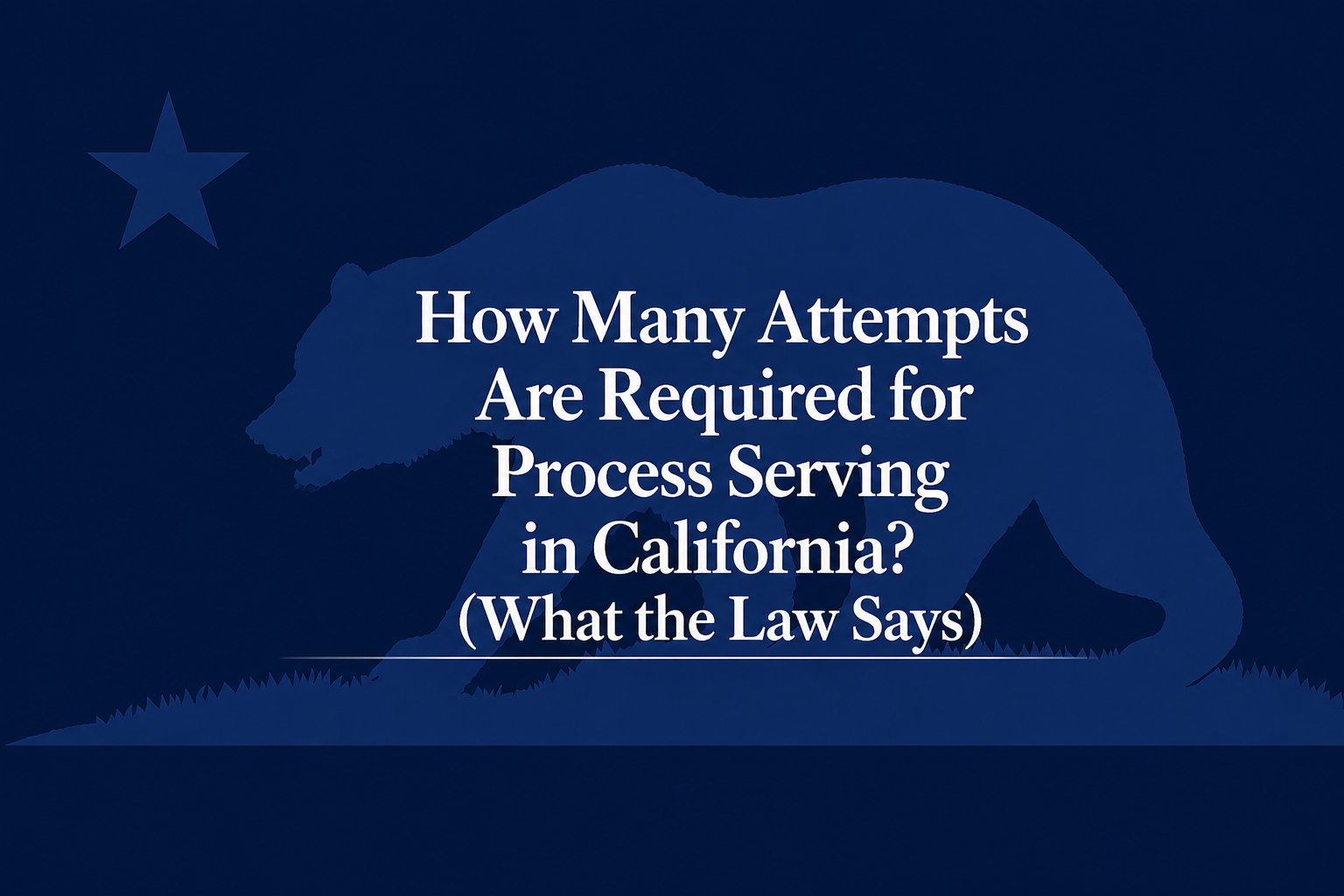 process serving attempts California