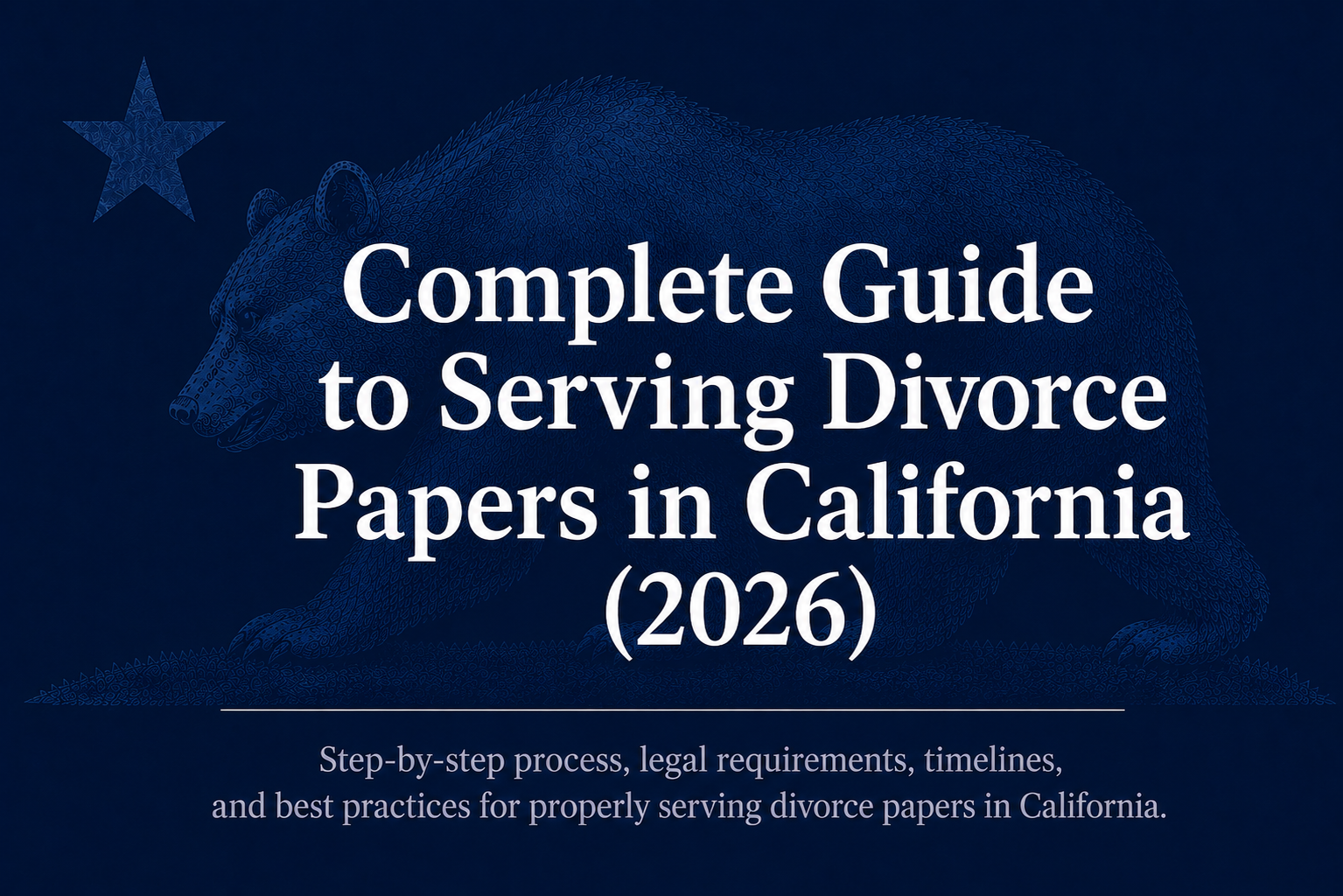 Complete guide to serving divorce papers in California with legal requirements, timelines, and process serving best practices